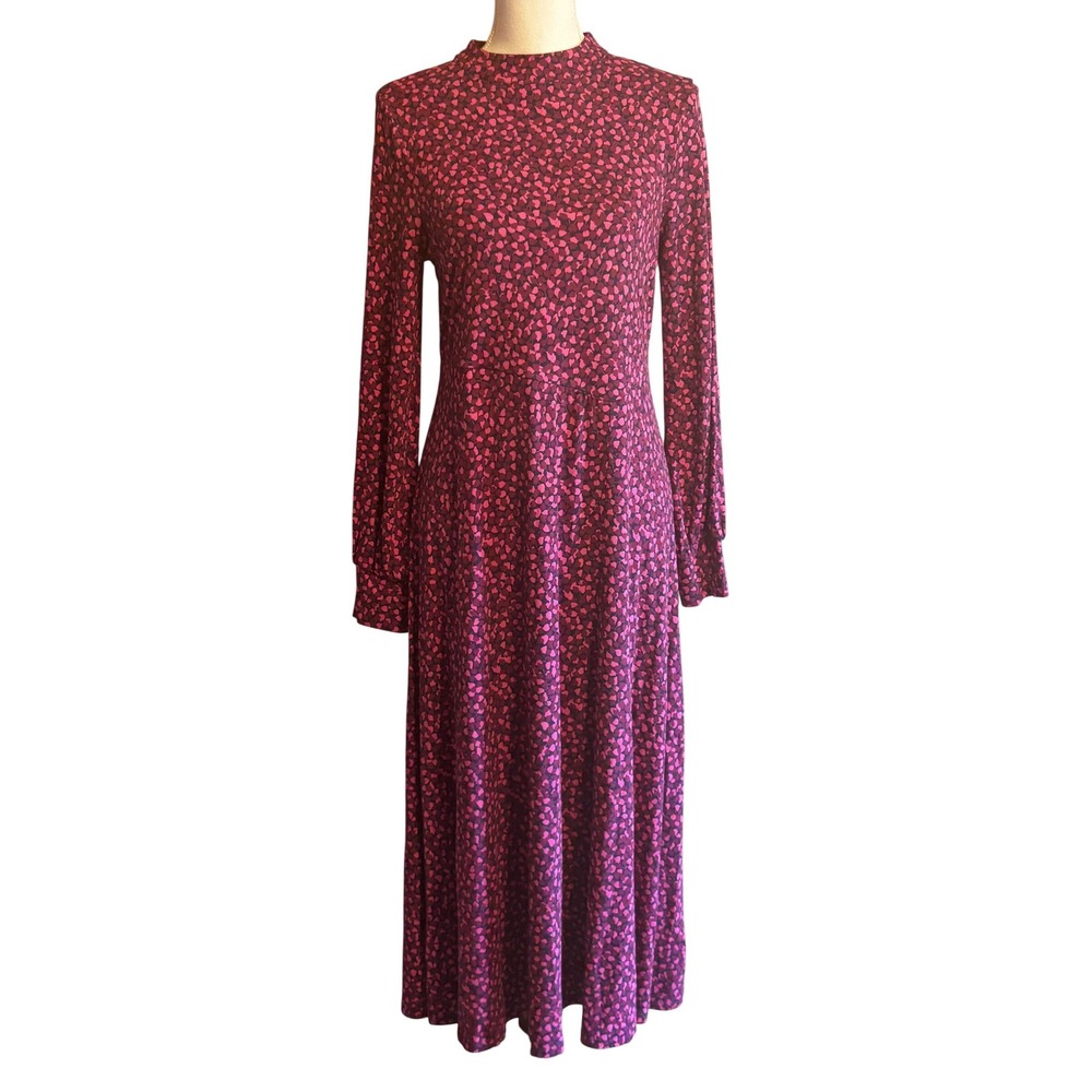 Boden Arabella Maxi Dress US 8R, pink/purple, romantic, feminine, floral